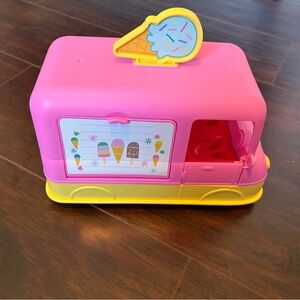 Pink and Yellow Ice Cream Toy Truck Playset for Kids